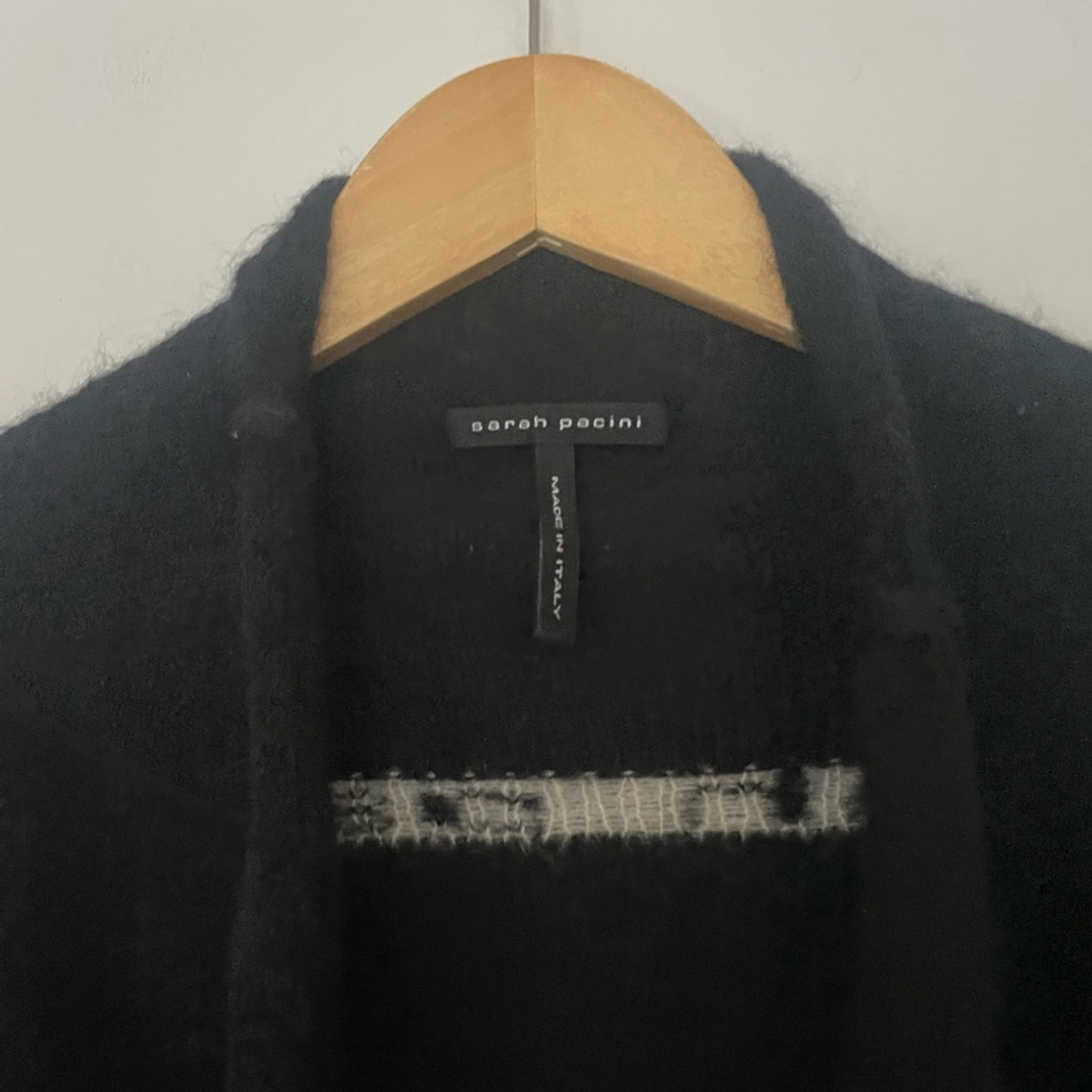 Sarah Pacini mohair Black Logo Back Made in Italy sweater - Picture 7 of 10